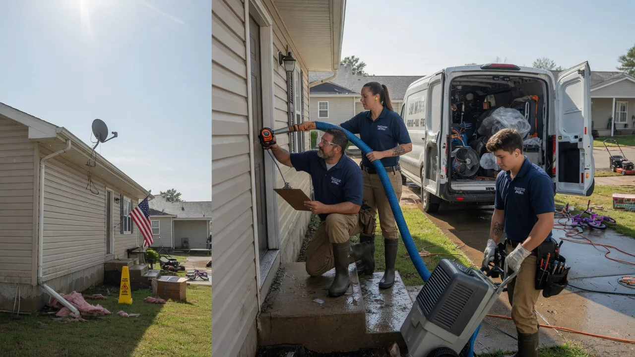 Ceiling Water Damage Restoration in Paradise, KS near me